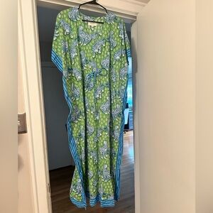 Printfresh (x lime ricki, sold at Anthropologie) Tiger Queen Kaftan/Swim Coverup
